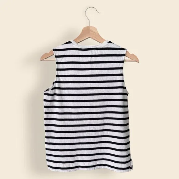 Everlane The Mariner Tank Breton Stripe Size XS New Without Tags - Picture 2 of 4